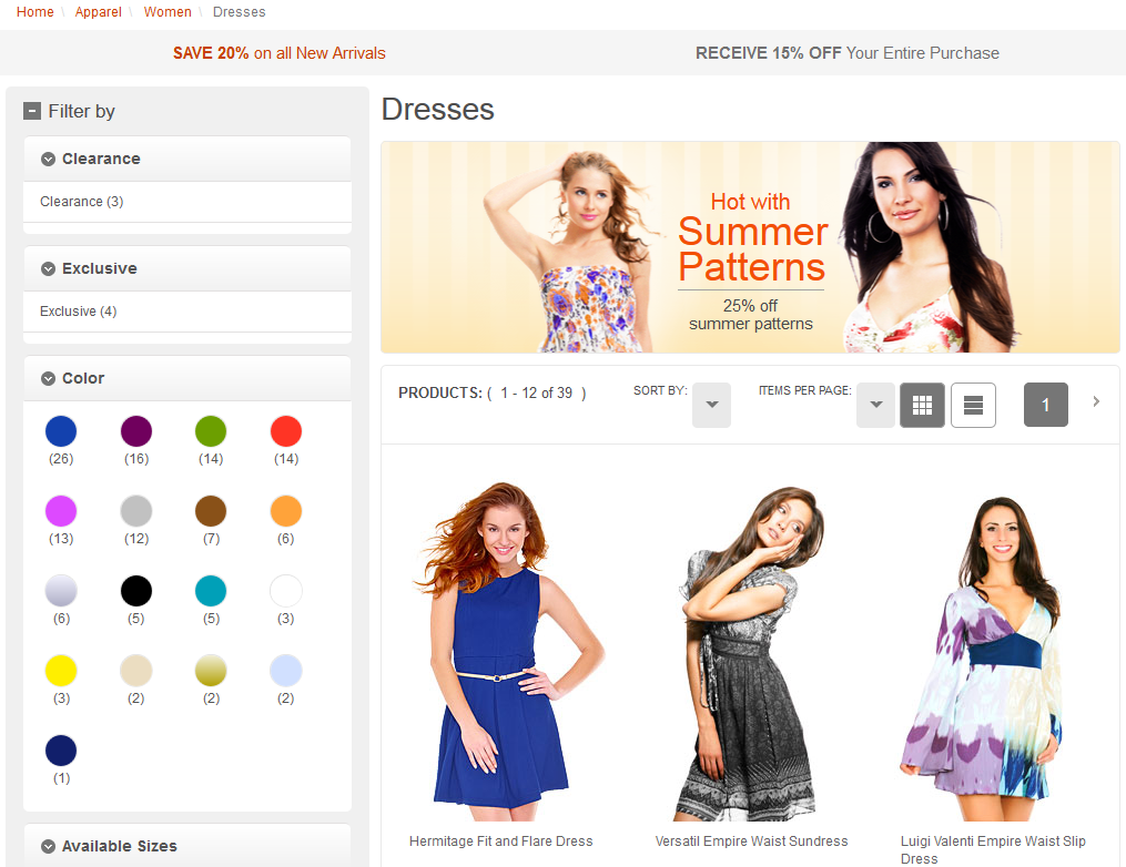 Catégorie Robe pour femmes