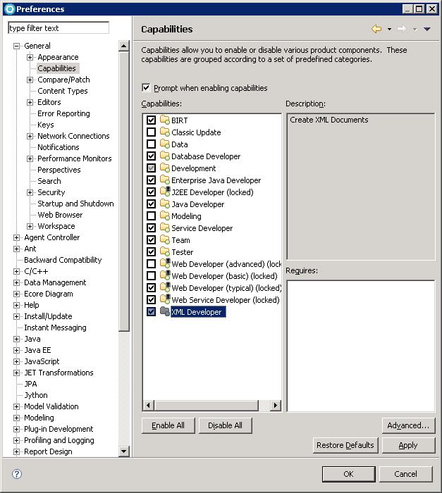 Capture d'écran de la fenêtre Préférences décrite dans ce paragraphe.