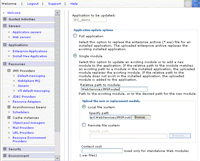 WebServicesJMSRouter, Suivant