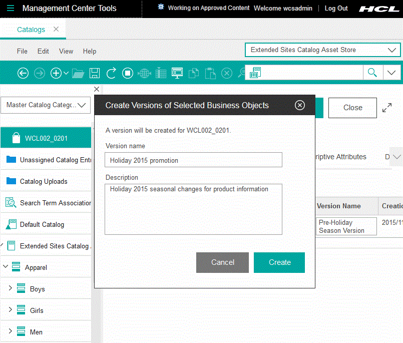 New version created that includes holiday season changes