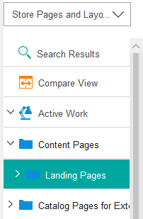 Landing pages folder