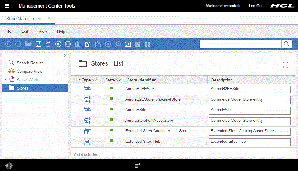 Store List view screen capture