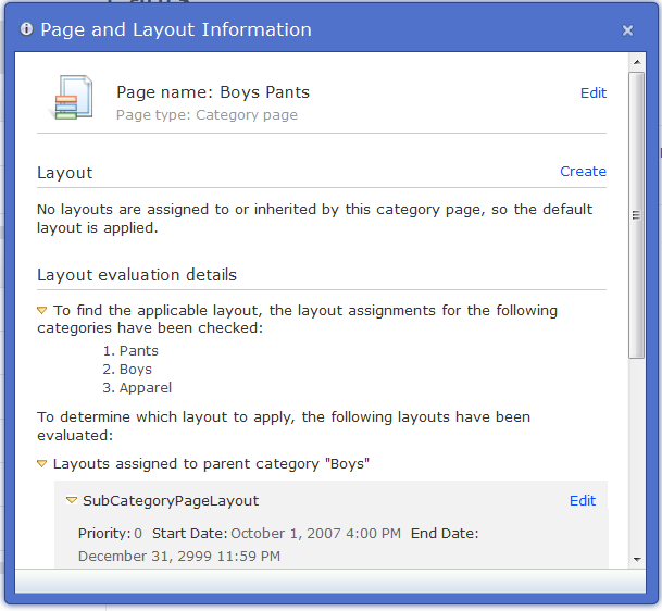 Layout Information