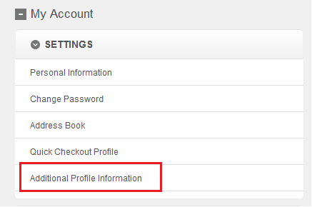 Additional Profile Information