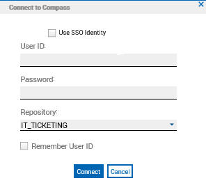 Compass SSO Login Screen