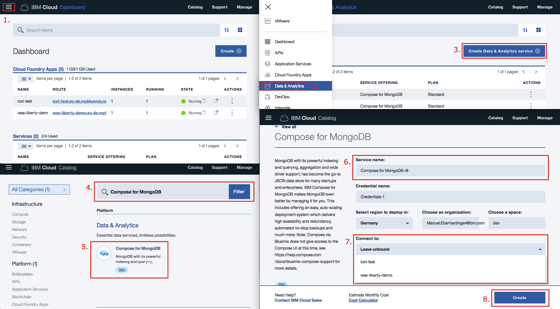 Create MongoDB Service