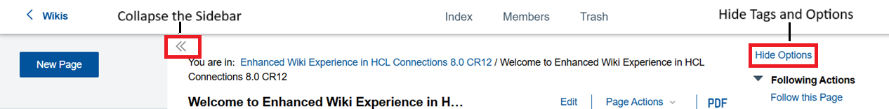 Screenshot of the expanded wiki page