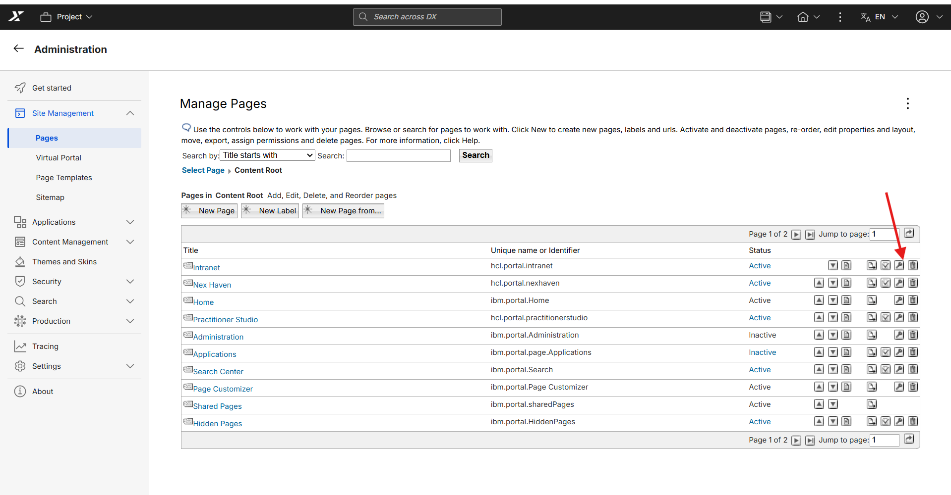 Page Setting