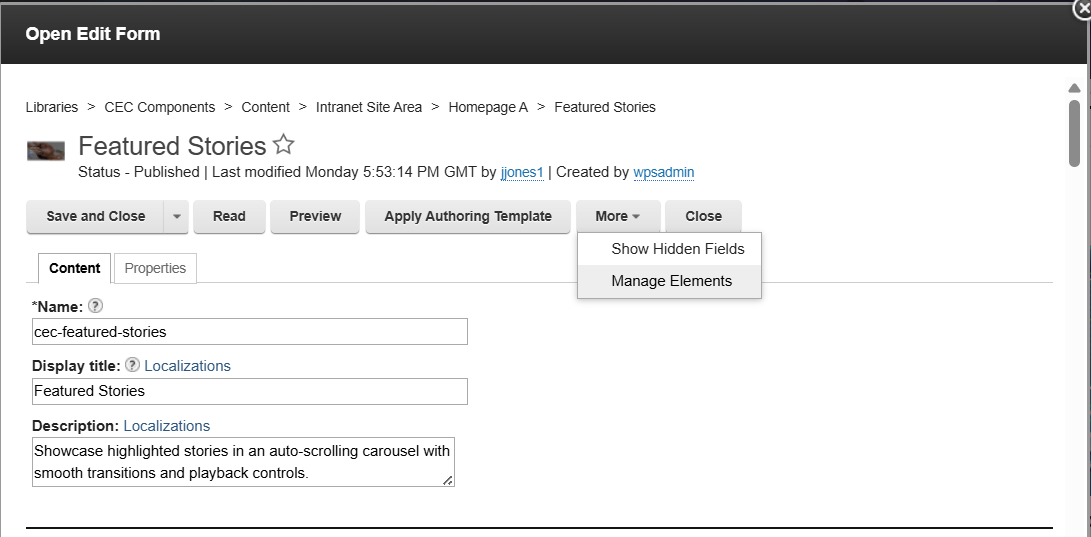Method 3 – Hide Elements Directly from open edit form