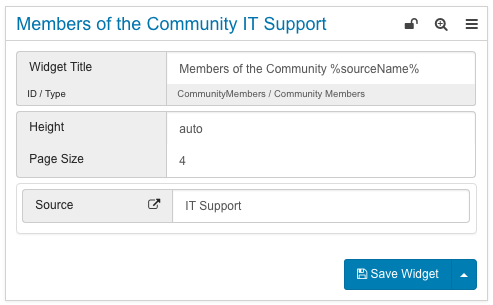 Configuring Community members