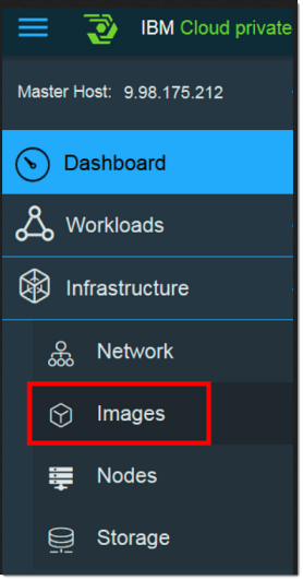 Images menu