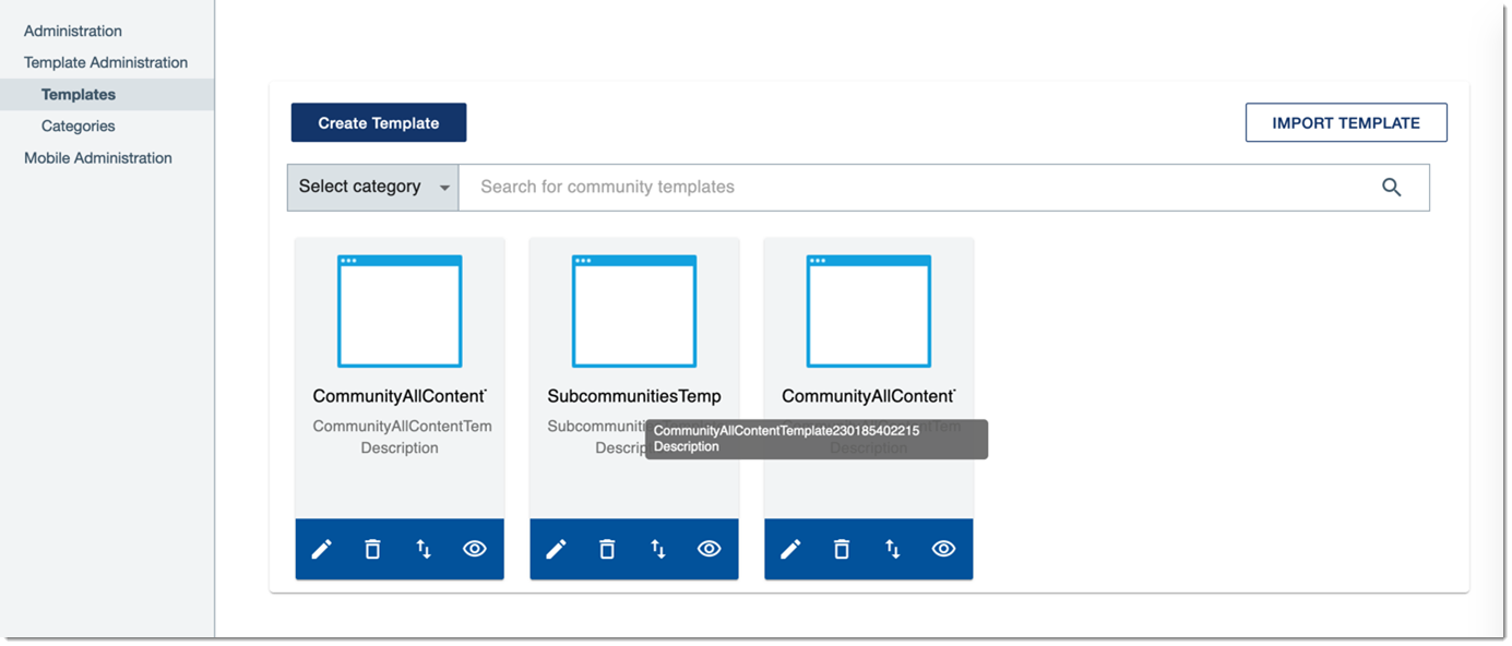 Examples of community templates