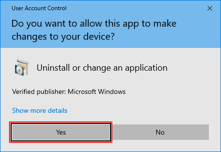 UAC prompt
