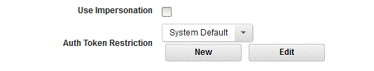 Applying a token restriction