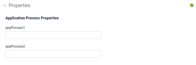 application process properties for deployment