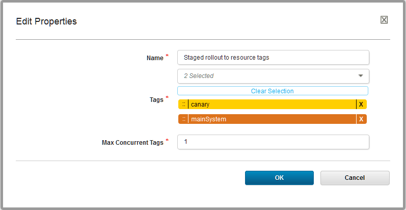 The properties of the For Each Tag step