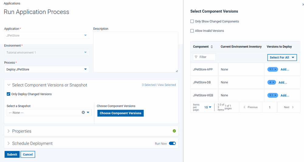 Selecting the most recent version of each component