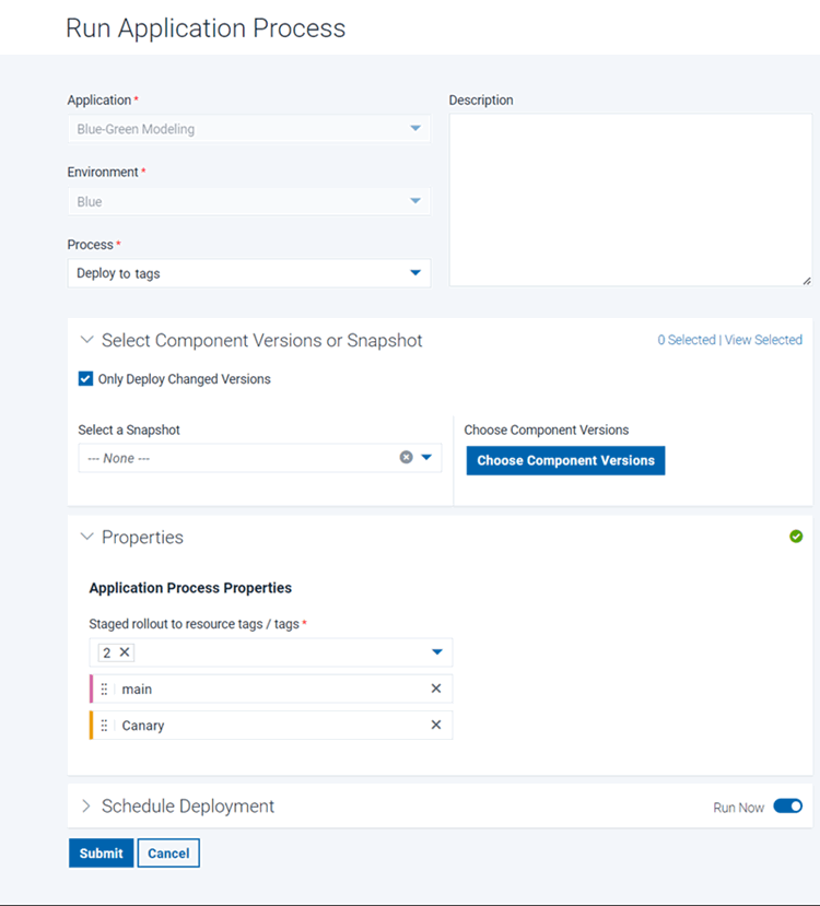 Setting the tags to iterate over when you request the process