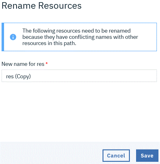 Rename resources