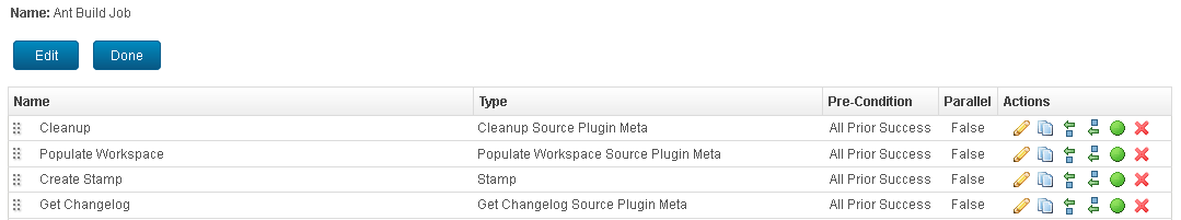 The Get Changelog step is inserted into the job.