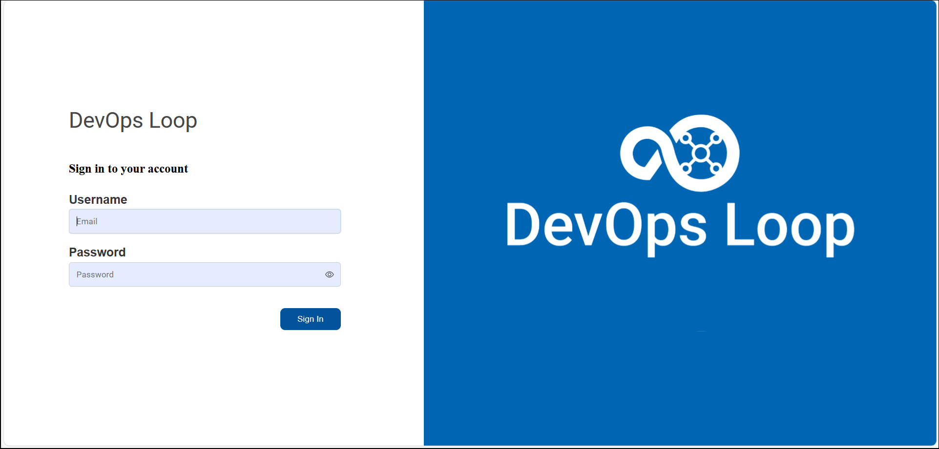 Automation Login page