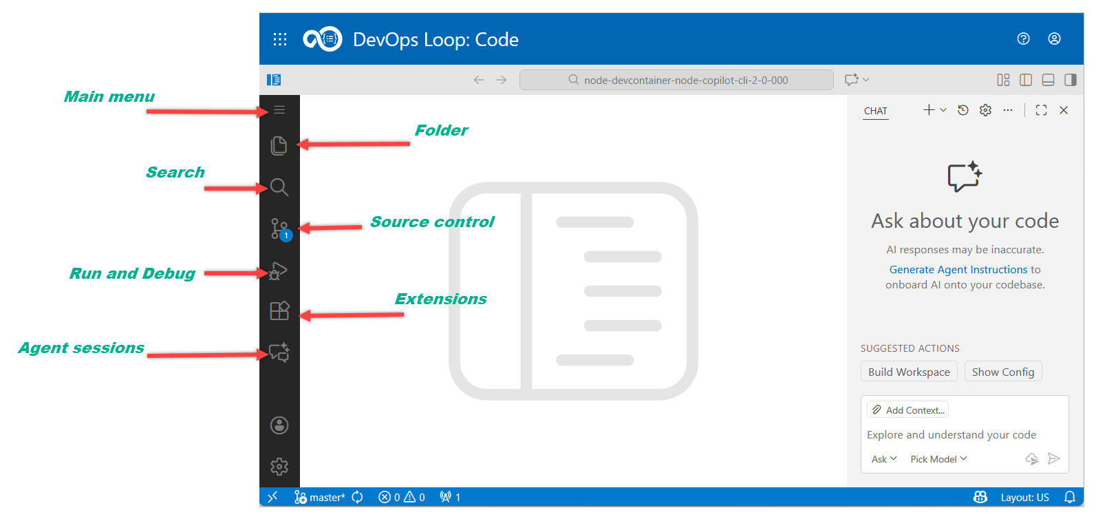 Visual Studio Code toolbar on the left.