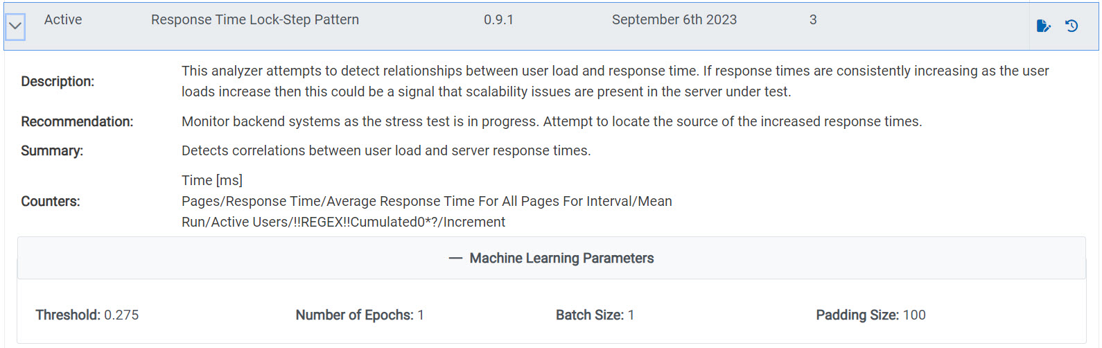 Image of a sample detail of the lock-step parameter analyzer.