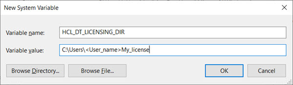 Environment variable