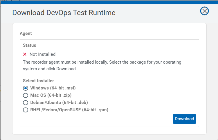 Download Runtime agent