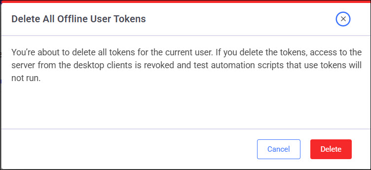 Delete tokens