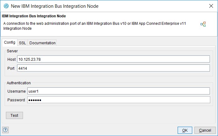 Image of the new resource window for IIB