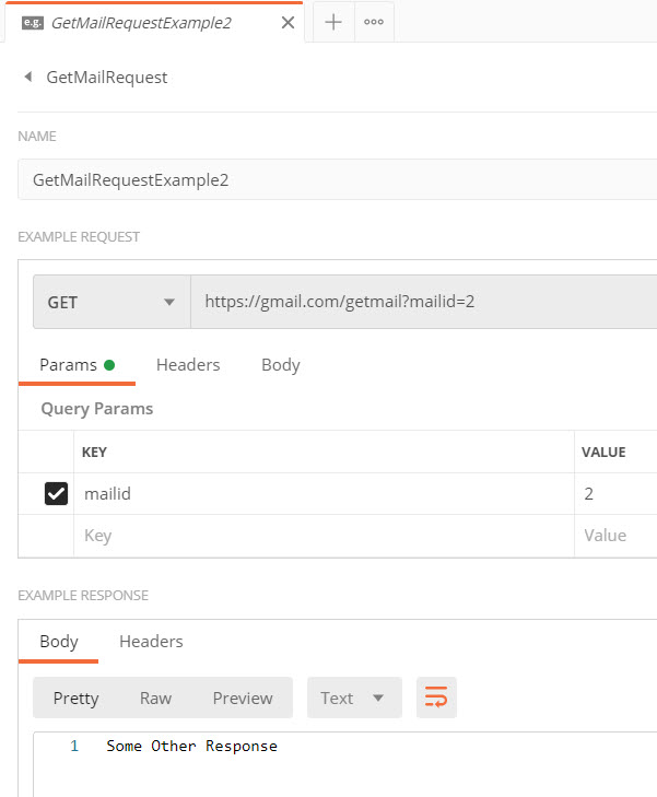 image of the postman example request and response