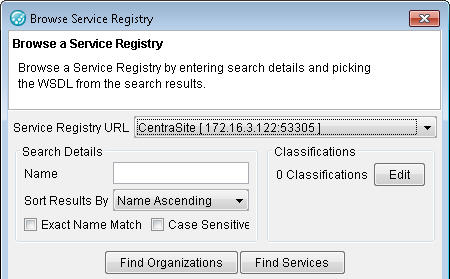 Browse Service Registry