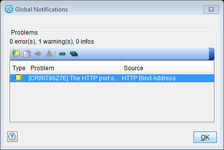 The Global Notifications window