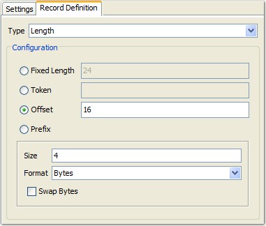 Fix Length Format File Example Specifying a file division by using custom layouts