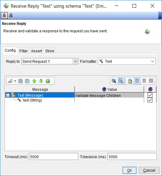 Image of the Receive Reply window.