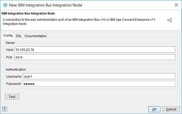 Image of the new resource window for IIB
