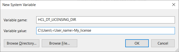Environment variable