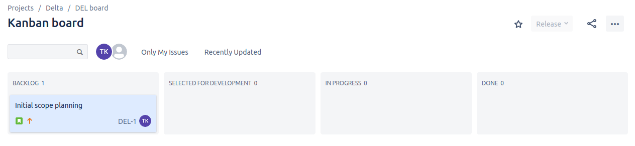 Jira Kanban project