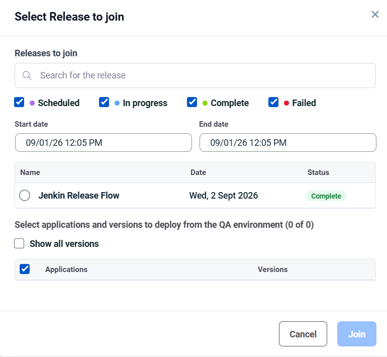 join release modal window