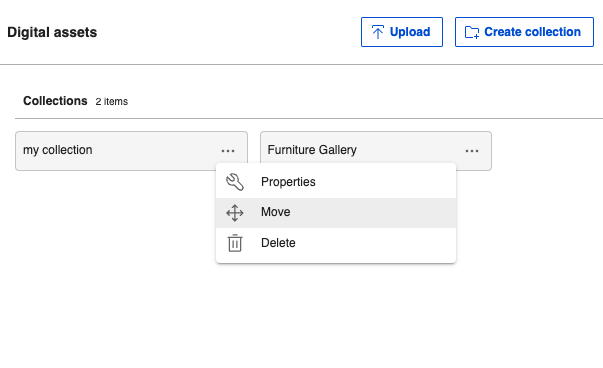 Move collection option