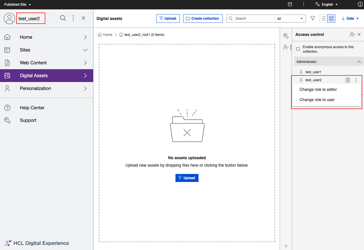 DAM Downgrade Self Permission