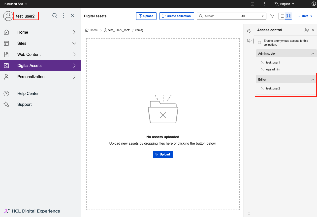 DAM Upgrade Self Permission