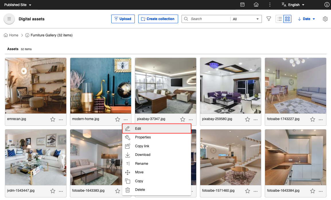 Editing an image - HCL Digital Experience Help Center