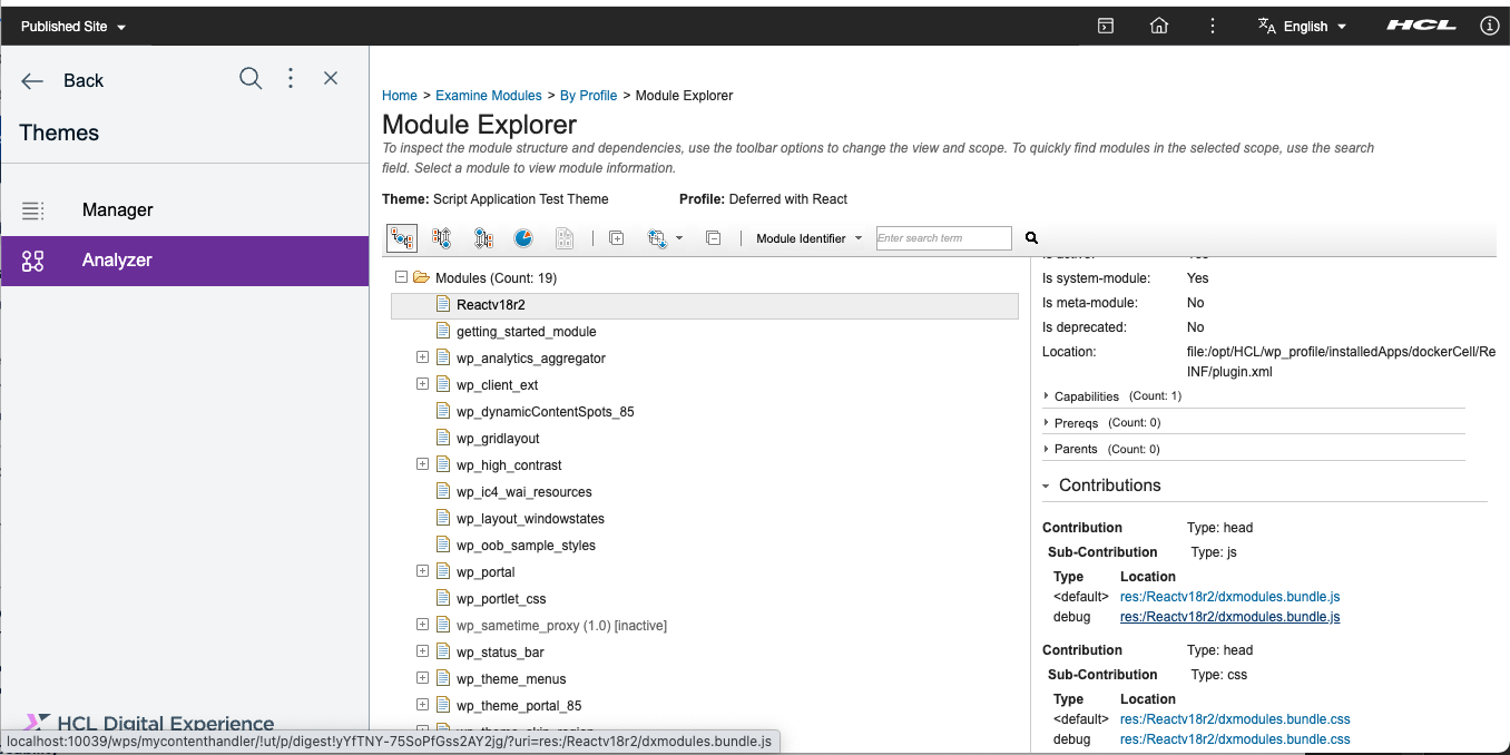 Verify A Successful Deployment and Link a DX Module to a DX Theme - HCL ...
