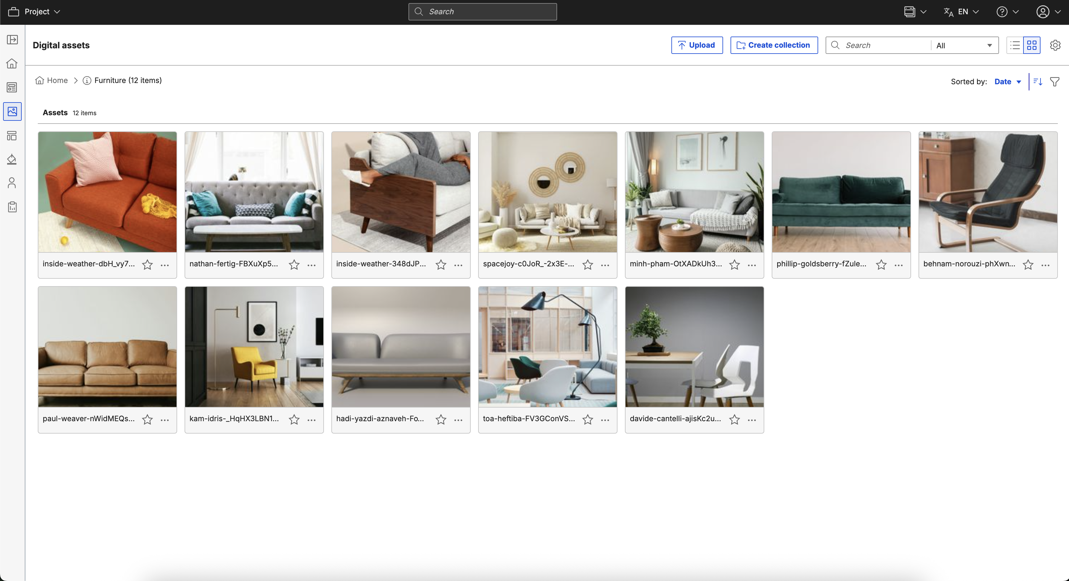 DAM - Collections View