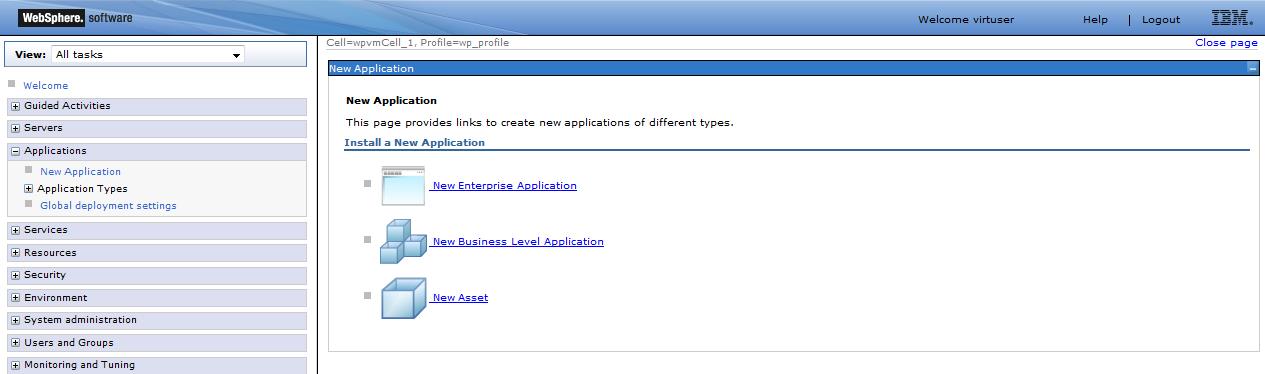 New enterprise application
