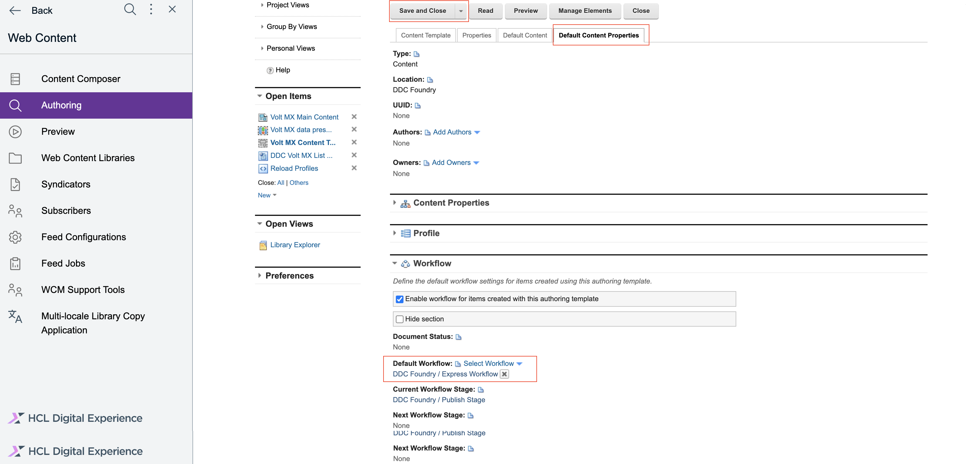 Select Express workflow.