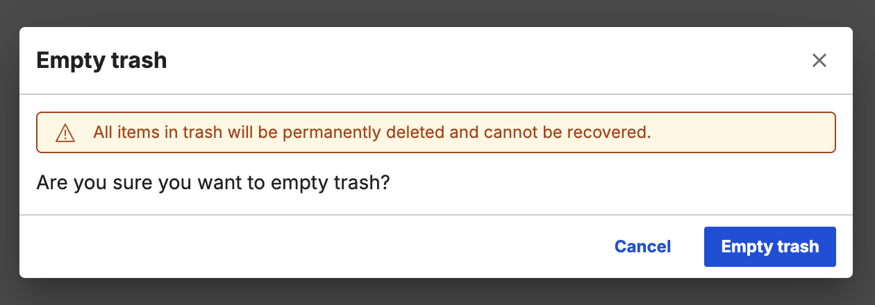 Empty Trash