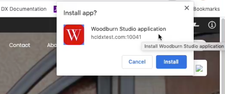 Install application for offline use